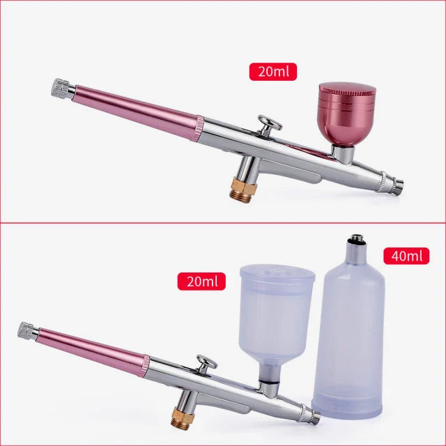 Rosa. Aerografo con ricarica USB. Il primo Portatile con Compressore e Batteria integrata!!
