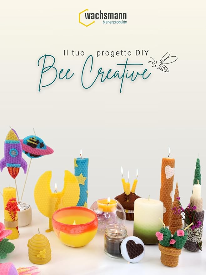 SET 20 FOGLI DI CERA D' API. 20X15 CM. CANDELE IN CERA FAI DA TE.