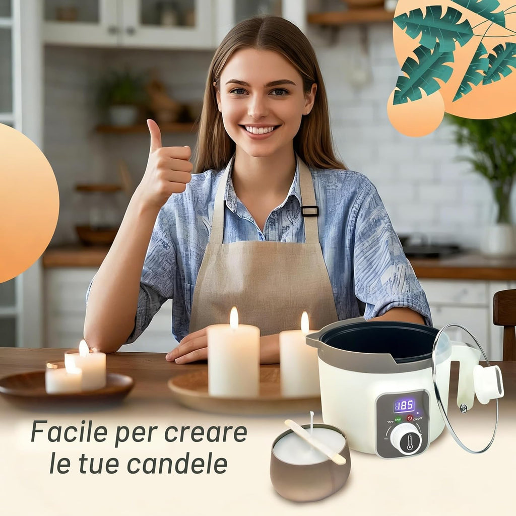 LINGQIAN. PENTOLA DI FUSIONE ELETTRICA PER CERA.