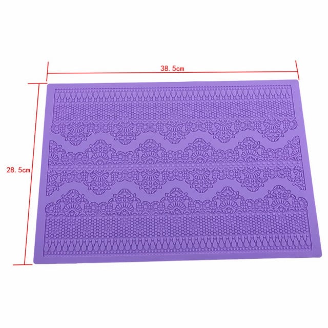 Bordo Pizzo e Merletti. Grande Tappetino in silicone.Modello CP1