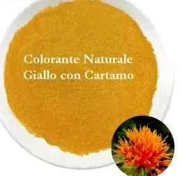 Giallo con Cartamo. Colorante Naturale. 100% Vegano. 65 gr.