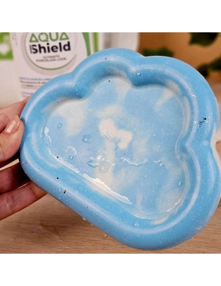 Aqua Shield - Additivo che rende le tue creazioni in eco resina e gesso impermeabili, lucenti e ultra resistenti
