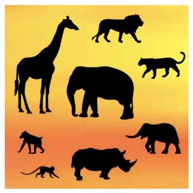 Animali della Savana. Stampo Safari Patchwork Cutter