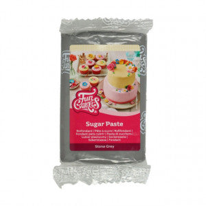 Grigio pietra.Pasta di zucchero FunCakes. 250 gr. Stone Gray. Senza Glutine e Kosher
