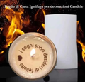 Foglio di Carta Ignifuga per decorazioni Candele