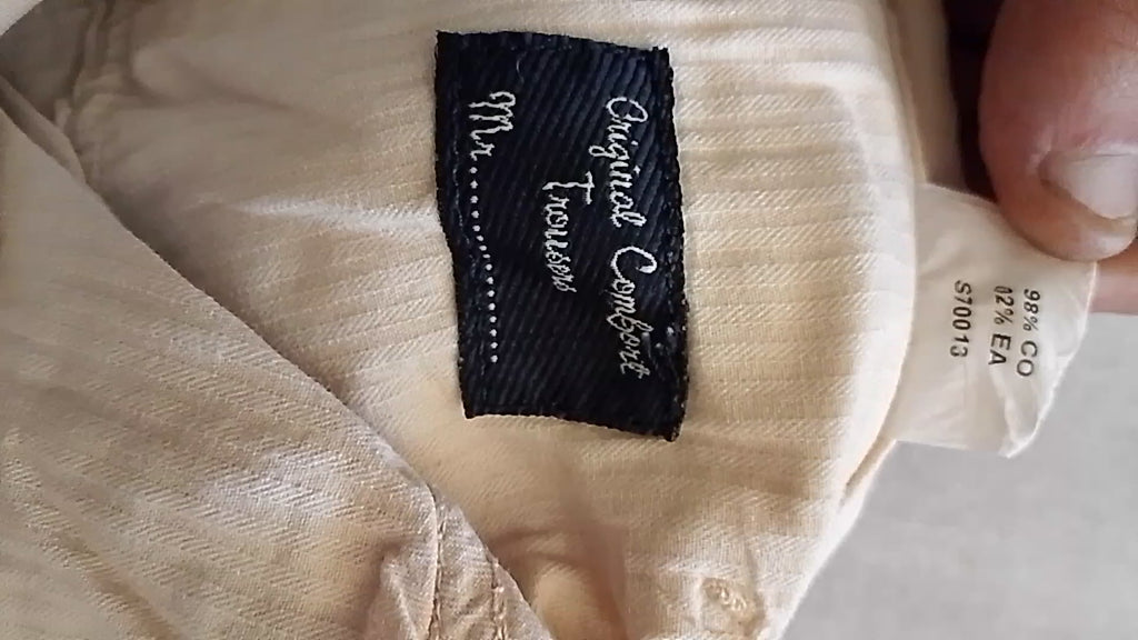Pantaloni cotone Siviglia. beige Originali. NUOVI.         Tg 52/54
