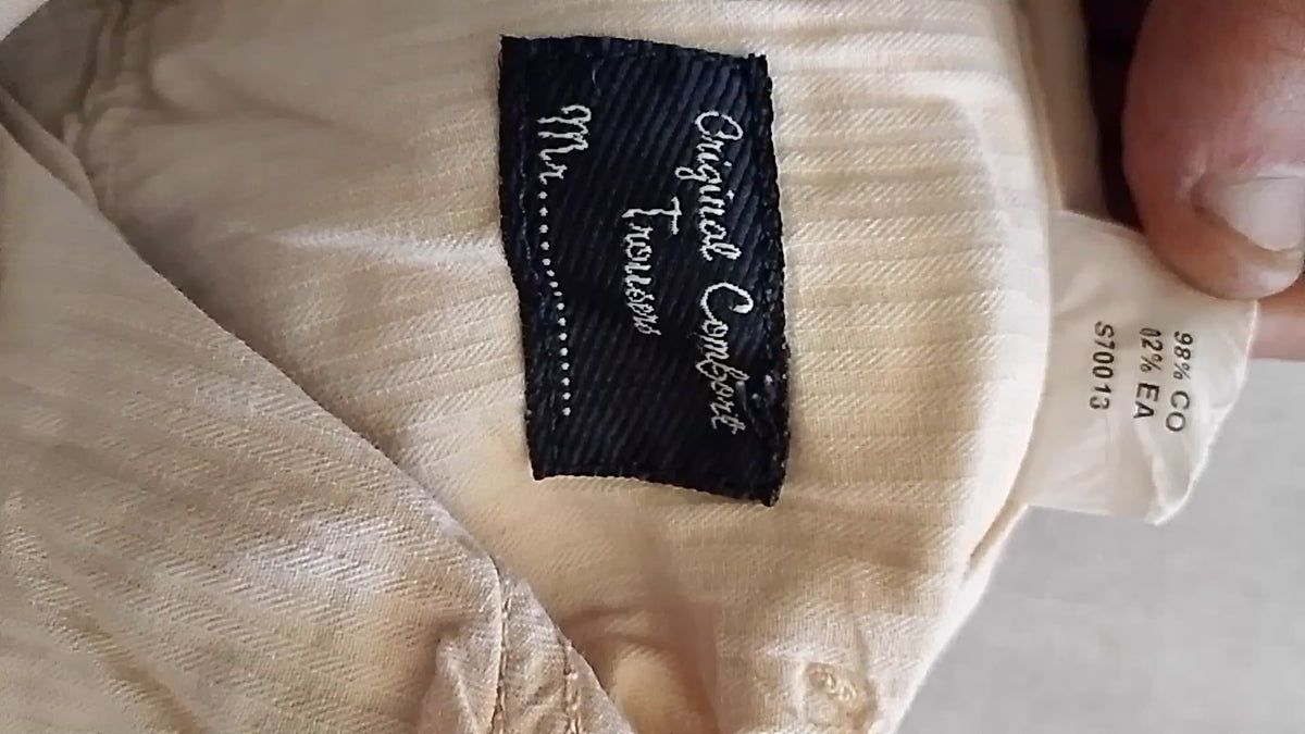 Pantaloni cotone Siviglia. beige Originali. NUOVI.         Tg 52/54