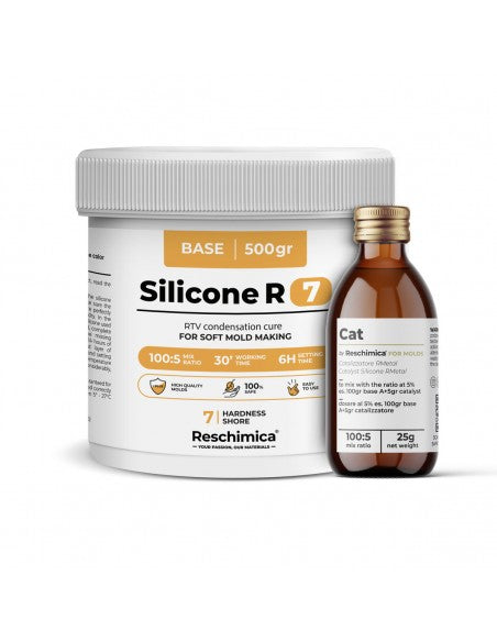 R7 - Silicone per stampi morbidissimi, resistenti alla rottura ed elastici
