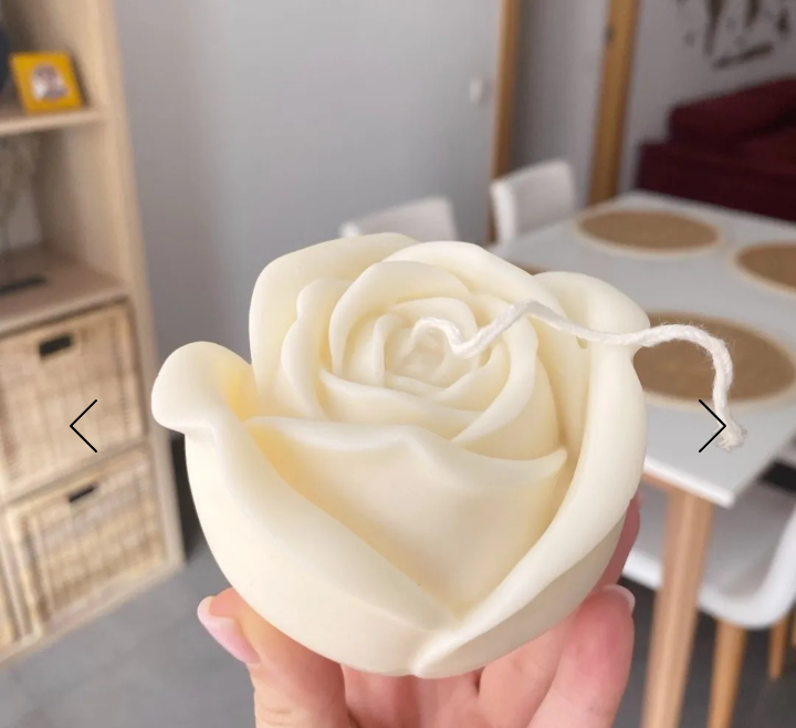 Grande Bocciolo Rosa di 12 cm. Stampo in silicone anche per Candele - WORLD PRODUCTS SHOP