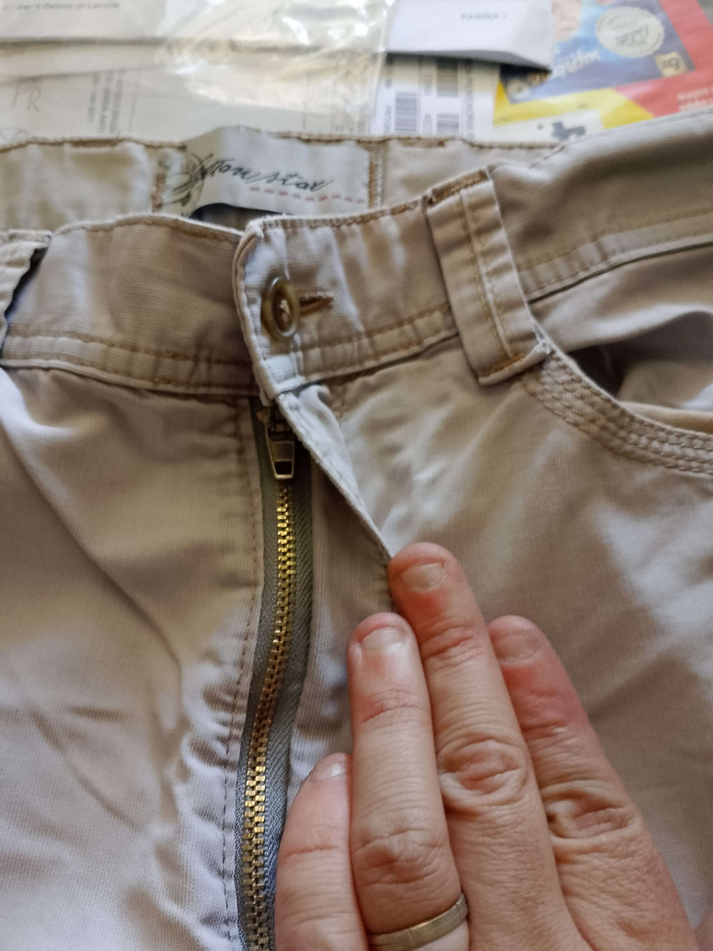 Pantalone Uomo.BEIGE. Pantaloni Eleganti. Tg54 - WORLD PRODUCTS SHOP