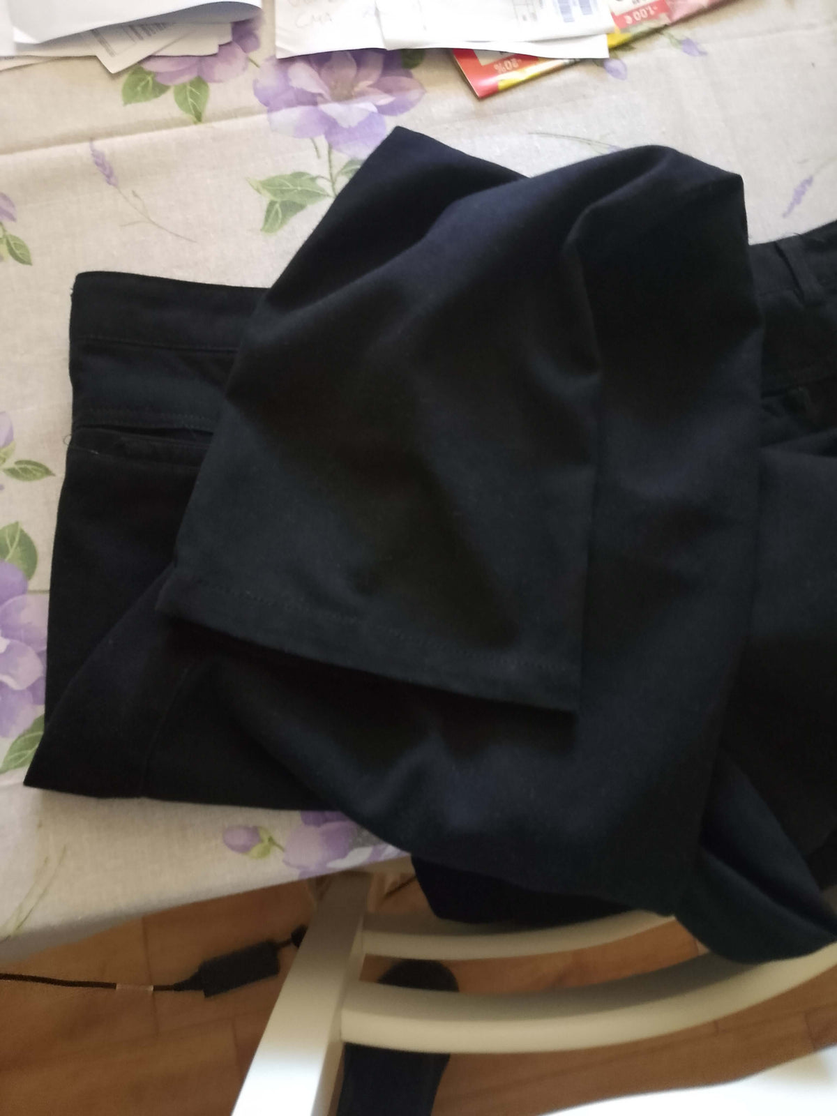 Pantalone Uomo.Cotone. Pantalone elegante. Tasche America. Nero Elegante. - WORLD PRODUCTS SHOP