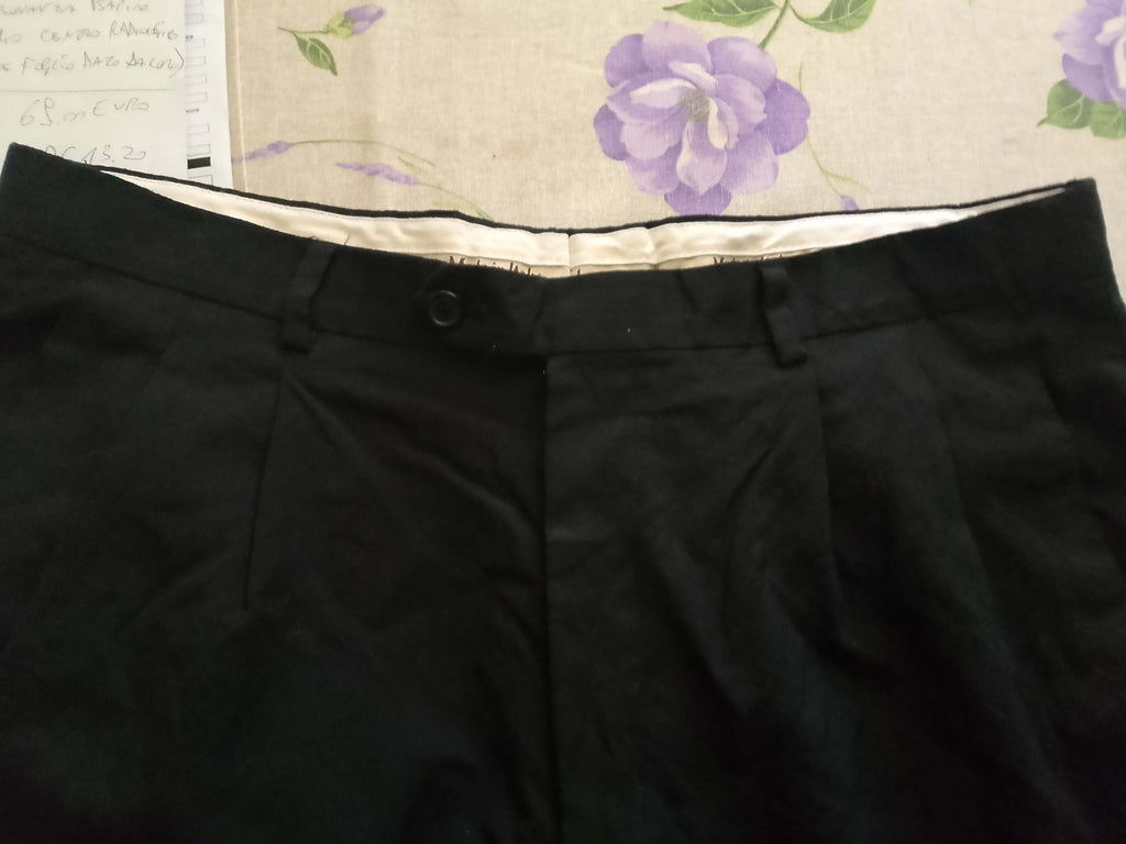 Pantaloni Uomo. Neri Eleganti.Tg 54.pura lana vergine.Gianni Verdelli by Marzotto. - WORLD PRODUCTS SHOP